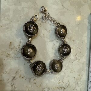 Beautiful BRIGHTON Ladies Large Round Link Ornate  Bracelet 7”